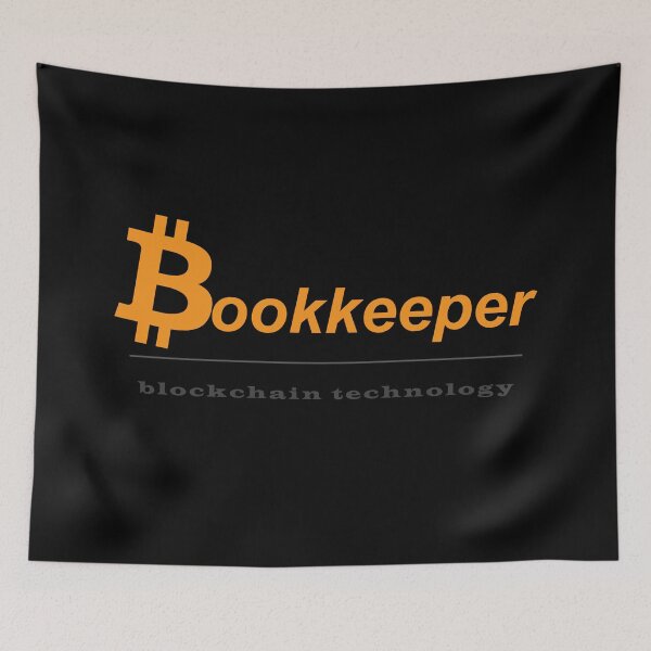Aperçu de l'œuvre Bookkeeper Blockchain Technology | Accountant, Bitcoin créée et vendue par tsse.