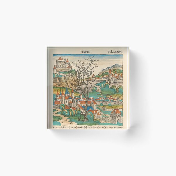 Item preview, France, French Kingdom - The Nuremberg Chronicle, 1493 - Middle Ages Manuscript Old Printed Book  designed and sold by Vintage-TM.