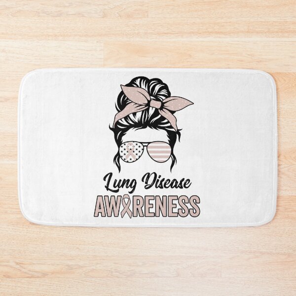 Item preview, Lung Disease Awareness Pearl Messy Bun Mom Gift designed and sold by NAJMOSHOP.