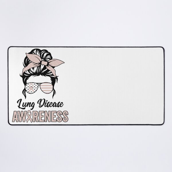 Item preview, Lung Disease Awareness Pearl Messy Bun Mom Gift designed and sold by NAJMOSHOP.