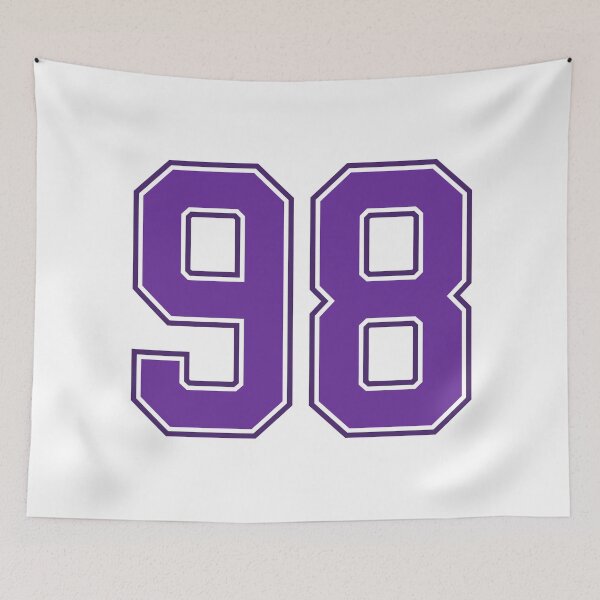 Item preview, Purple Number 98 lucky sports jersey ninety eight designed and sold by HeavyStyle.