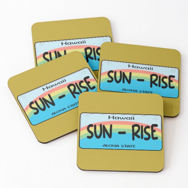 Item preview, Hawaii Sun Rise License Plate designed and sold by PraArts2002.