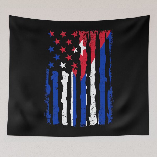 Item preview, Cuban American Pride USA Flag Cuba Roots designed and sold by pixeljamz.