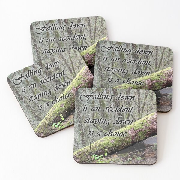 Item preview, "Falling down is an accident, staying down is a choice." designed and sold by Zen's art shop.