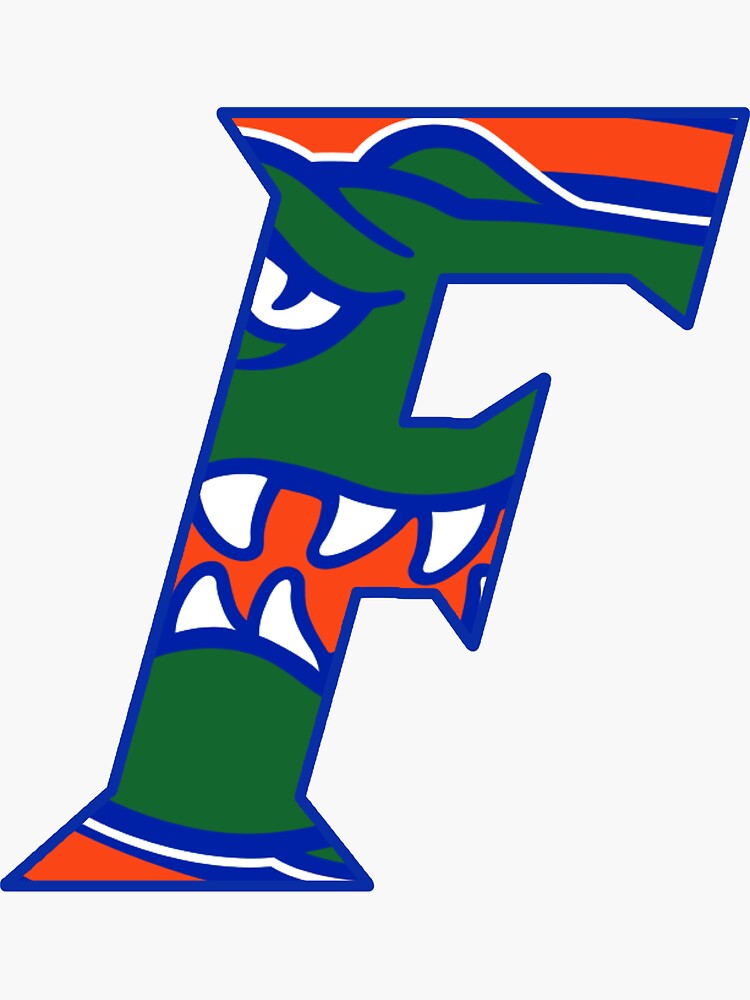 "Florida Gators Head F logo" Sticker by allyybahngg | Redbubble