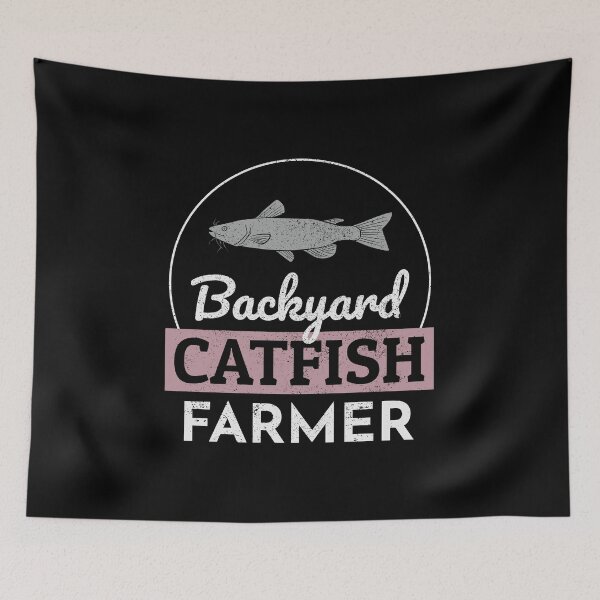 Item preview, Backyard Catfish Farmer Fish Farming Farm designed and sold by TastefulTees.