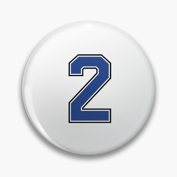 Item preview, Blue Number 2 lucky sports jersey two designed and sold by HeavyStyle.