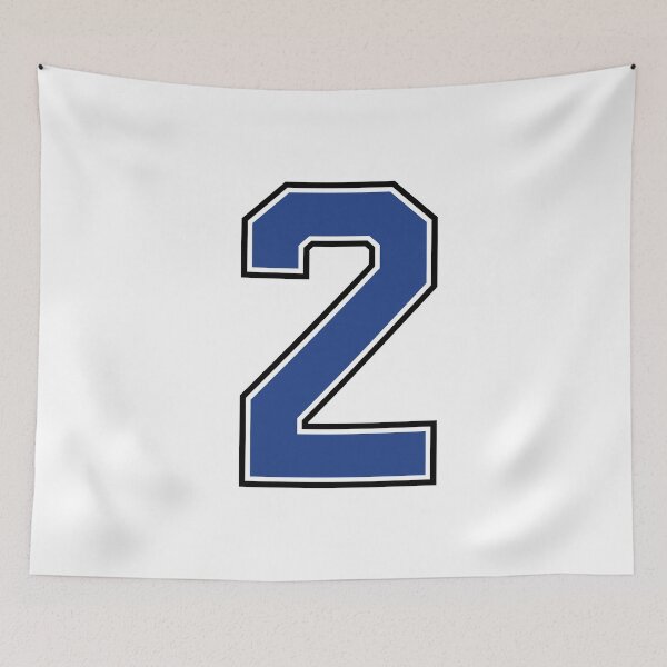 Item preview, Blue Number 2 lucky sports jersey two designed and sold by HeavyStyle.