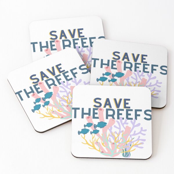 Item preview, Save the Reefs designed and sold by Bookish Blossom.