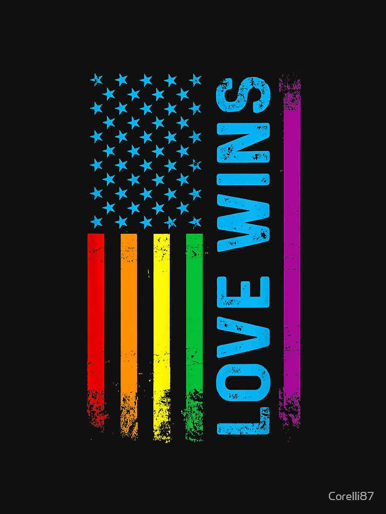 Love Wins Gay Pride Lgbt S Lgbtq Rainbow Flag Premium t-shirt by