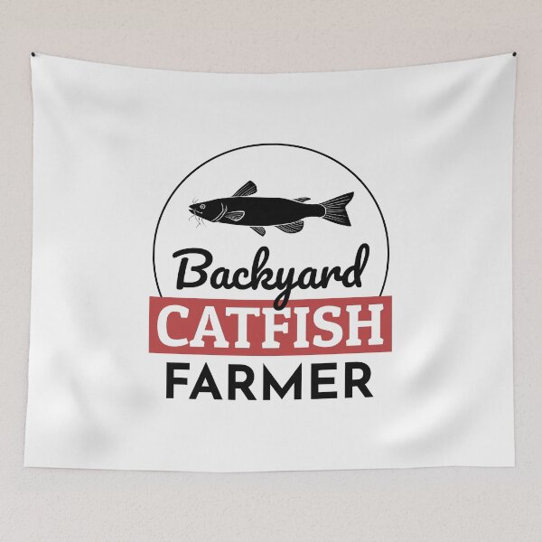 Item preview, Backyard Catfish Farmer Fish Farming Farm designed and sold by TastefulTees.