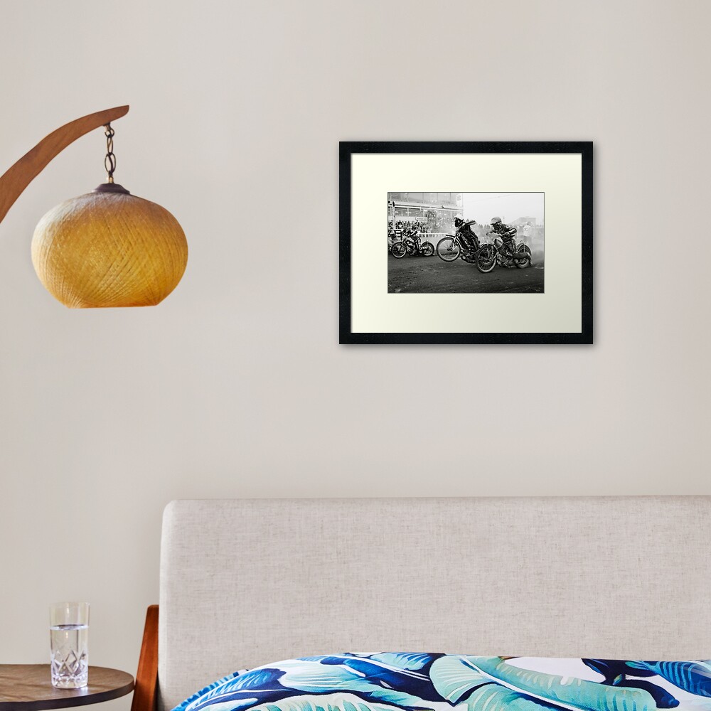 Speedway - Accelerating away II Framed Art Print