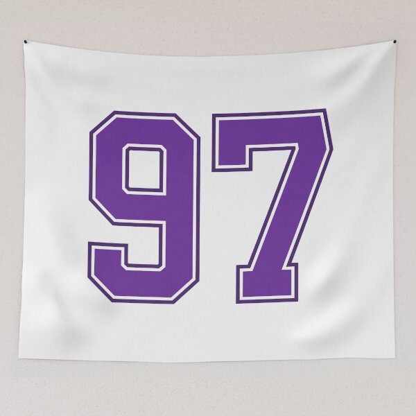 Item preview, Purple Number 97 lucky sports jersey ninety seven designed and sold by HeavyStyle.
