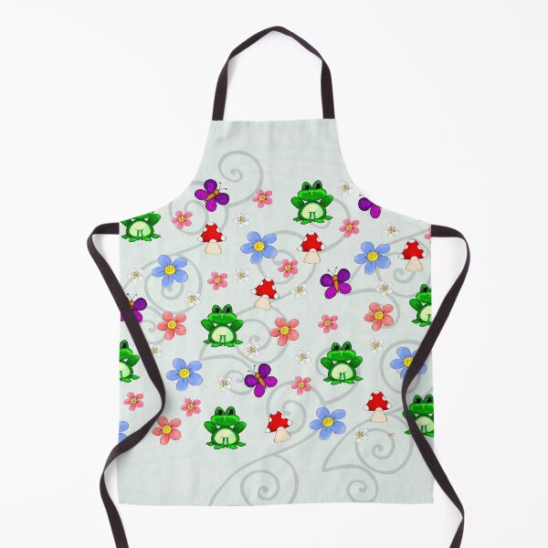 Item preview, Happy Frog in Spring Folk Art designed and sold by bohemianbound.