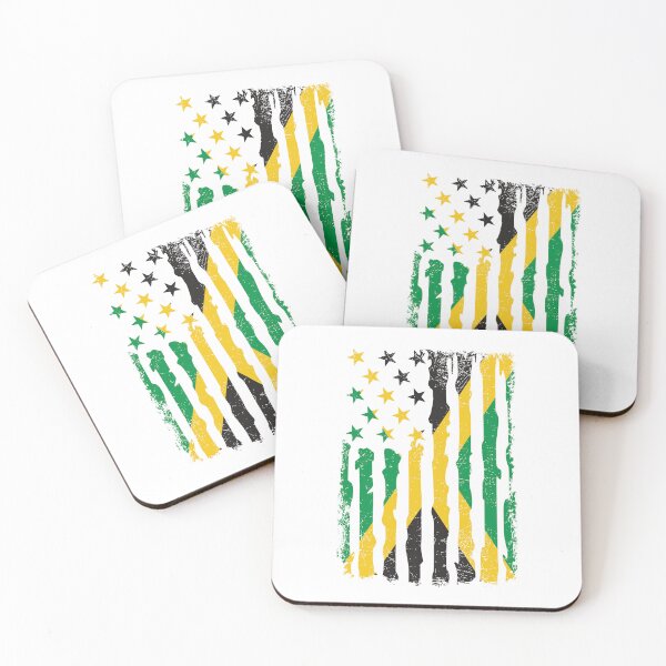 Item preview, Jamaican American Pride USA Flag Jamaica Roots designed and sold by pixeljamz.