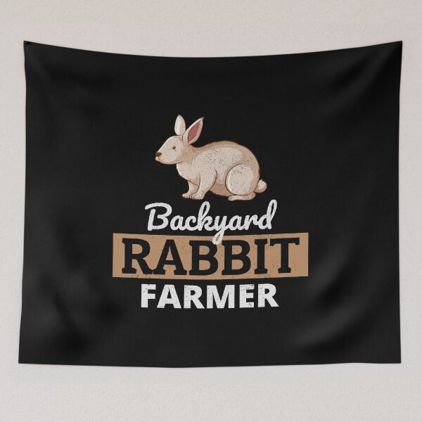 Aperçu de l'œuvre Backyard Rabbit Farmer Animal Farming Farm créée et vendue par TastefulTees.