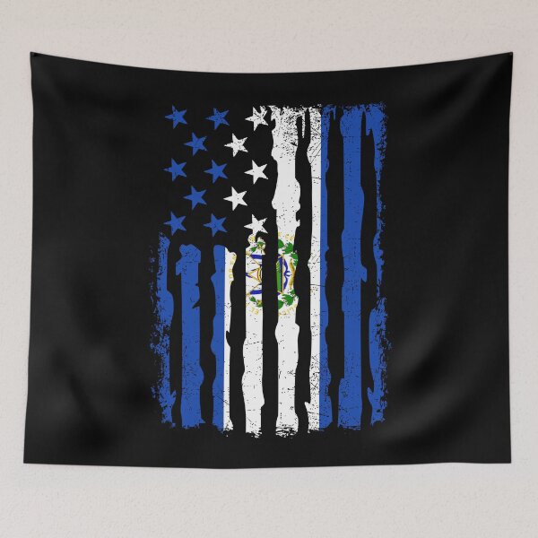 Item preview, Salvadoran American Pride USA Flag El Salvador Roots designed and sold by pixeljamz.