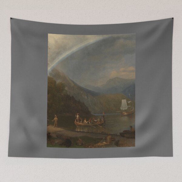 Aperçu de l'œuvre Albert Bierstadt - The Discovery of the Hudson River, 1874 Classic créée et vendue par LidiagRinaldi.