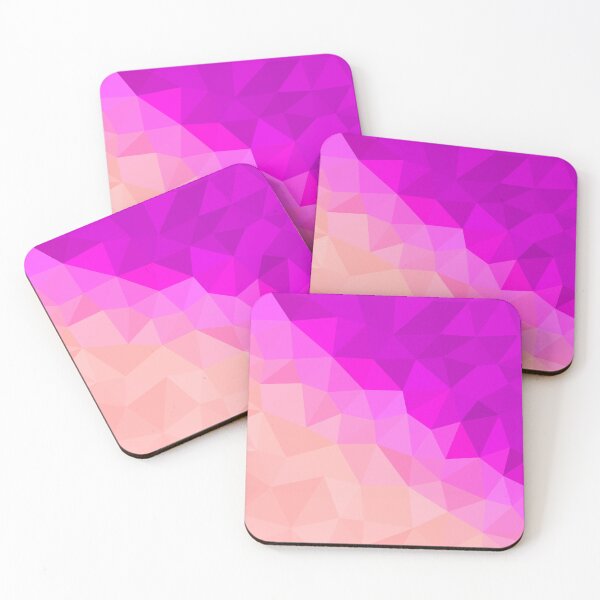 Artikelvorschau, Magenta and Pale Pink Abstract Geometric Triangle Pattern Design entworfen und verkauft von patternsoup.