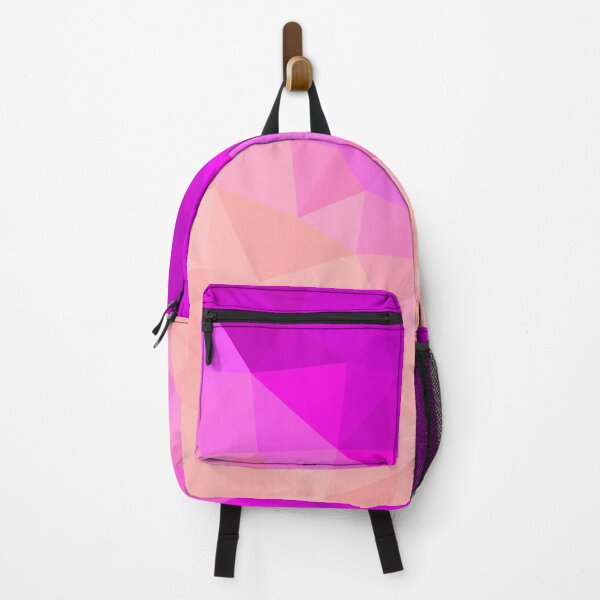 Item preview, Magenta and Pale Pink Abstract Geometric Triangle Pattern Design designed and sold by patternsoup.