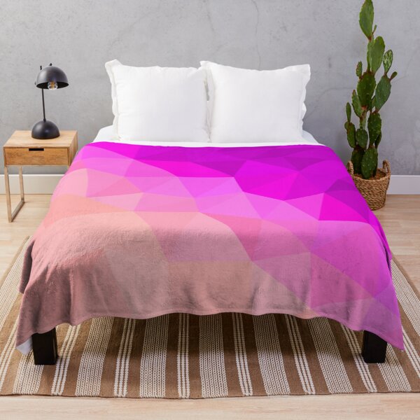 Artikelvorschau, Magenta and Pale Pink Abstract Geometric Triangle Pattern Design entworfen und verkauft von patternsoup.