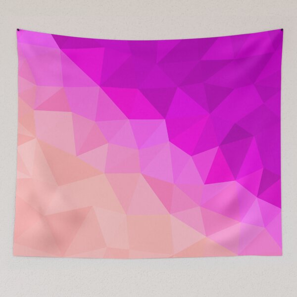 Artikelvorschau, Magenta and Pale Pink Abstract Geometric Triangle Pattern Design entworfen und verkauft von patternsoup.