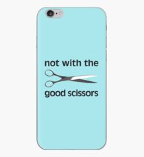 Not with the good scissors! - Blue colour way iPhone Case