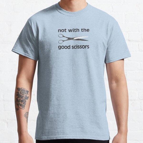 Item preview, Not with the good scissors! - Blue colour way designed and sold by Neroli Henderson.