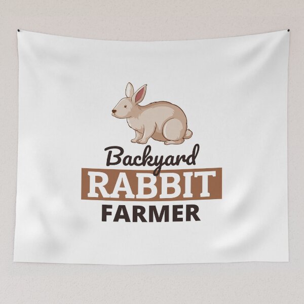 Aperçu de l'œuvre Backyard Rabbit Farmer Animal Farming Farm créée et vendue par TastefulTees.