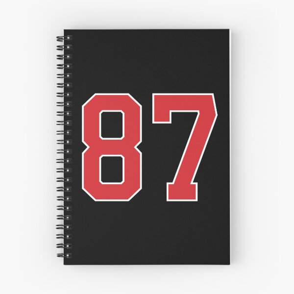 Item preview, Sports Number 87, red black color lucky sport eighty seven designed and sold by ArtIsParty.