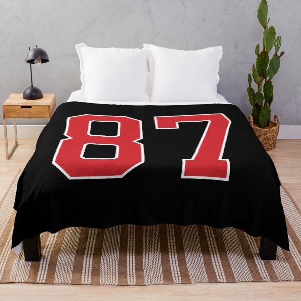 Item preview, Sports Number 87, red black color lucky sport eighty seven designed and sold by ArtIsParty.