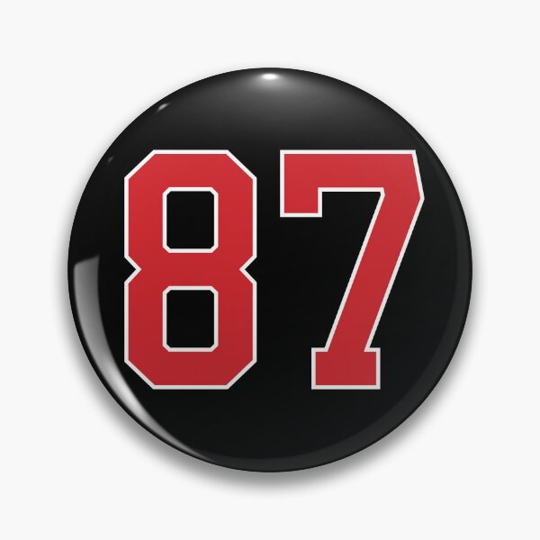 Item preview, Sports Number 87, red black color lucky sport eighty seven designed and sold by ArtIsParty.