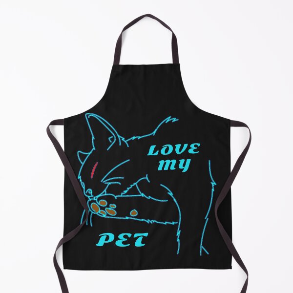 Item preview, LOVE MY CUTE AQUA PET CAT designed and sold by ILA-DODO.