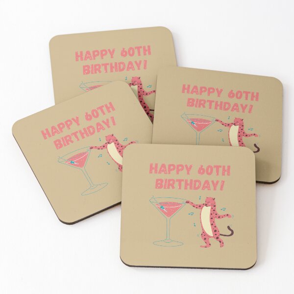 Item preview, Happy 60th Birthday! Pink Leopard Design designed and sold by GasconyPassion.