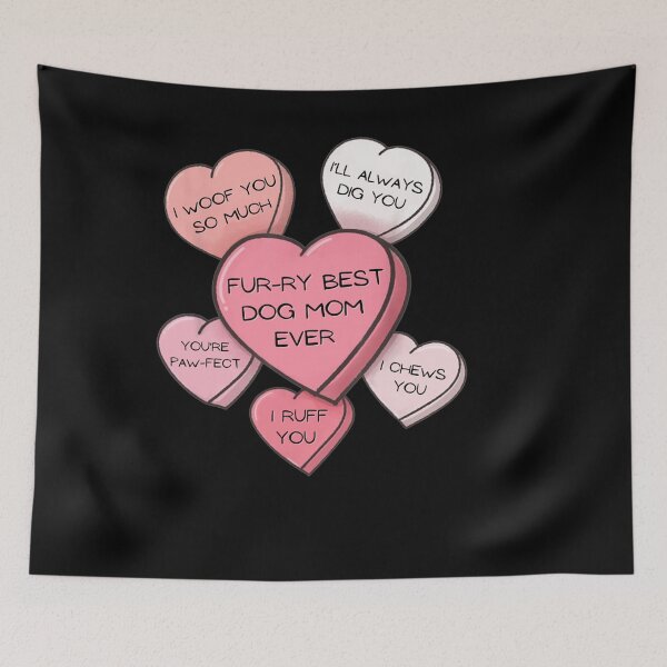 Item preview, CUTE HEARTS WITH DOG PUNS MOTHER DAY designed and sold by sobriowslen.