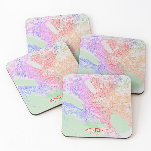 Item preview, Monterrey City Map of Mexico - Colorful designed and sold by deMAP.