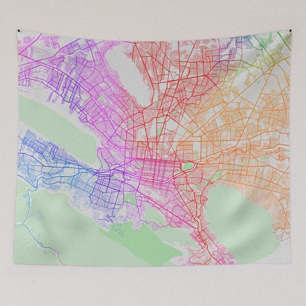 Item preview, Monterrey City Map of Mexico - Colorful designed and sold by deMAP.