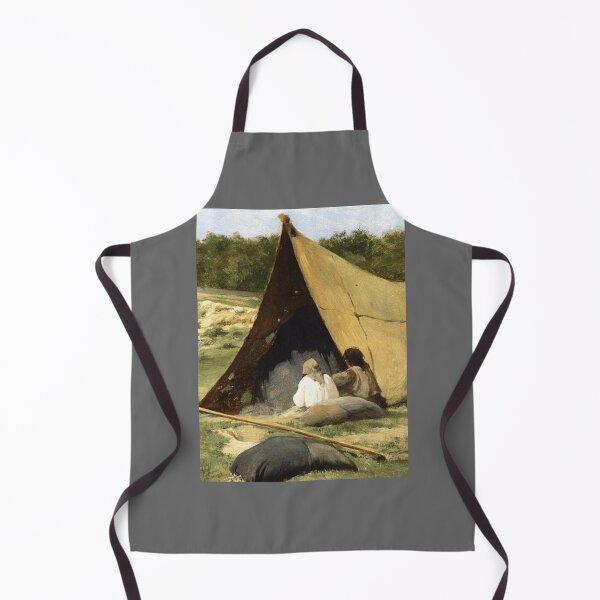 Item preview, -Albert Bierstadt -indigenous camp, study Classic designed and sold by LidiagRinaldi.