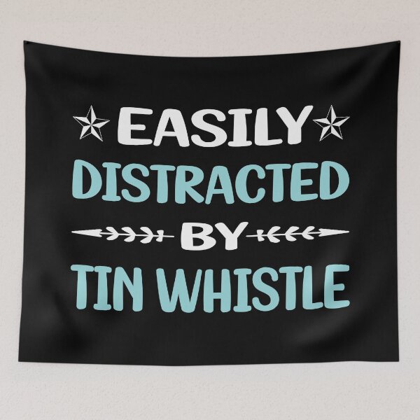 Item preview, Funny Easily Distracted Tin Whistle Flageolet designed and sold by robinnacallanyi.