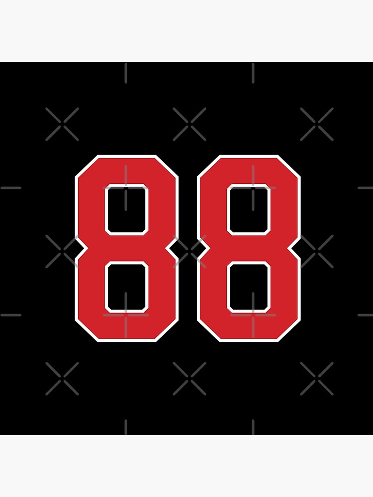 Sports Number 6, red black color lucky sport six Sticker for Sale by  ArtIsParty