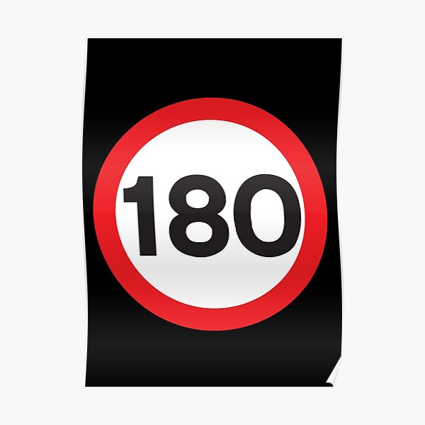 180 Max Speed Poster