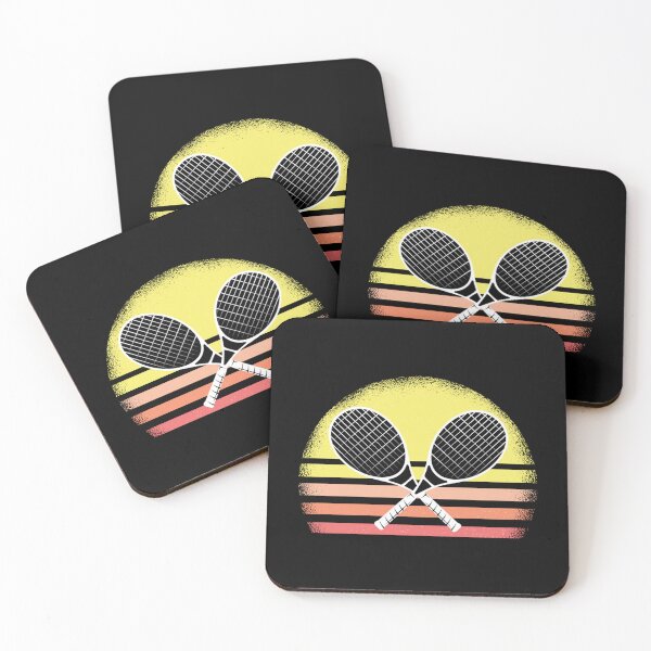 Item preview, Retro 80s Sun Vintage Crossed Tennis Racquets Sticker designed and sold by heajosephgi3.