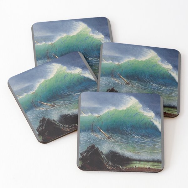 Item preview, Albert Bierstadt -The beach of the turquoise sea, 1878 Classic designed and sold by LidiagRinaldi.