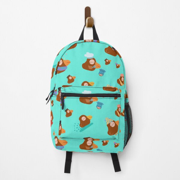 Vista previa del artículo con la obra «Brown Bird's Fashion Series Pattern- Turquoise», diseñado y vendido por MILdecals.