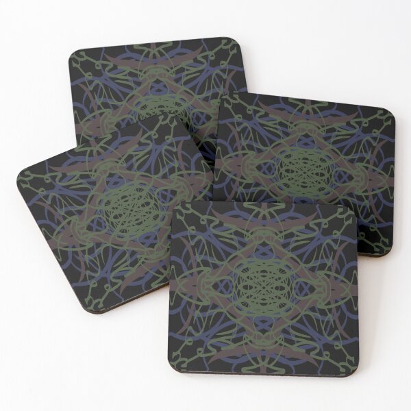 Item preview, Ordered chaos with interwoven abstract flower outline designed and sold by Shape-And-Color.