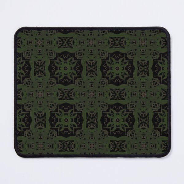 Item preview, Mystical arty symmetric flower abstracted into a seamless pattern designed and sold by Shape-And-Color.