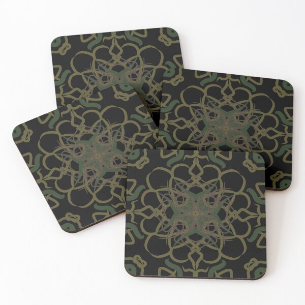 Item preview, Simple mendala inspired seamless pattern linework designed and sold by Shape-And-Color.