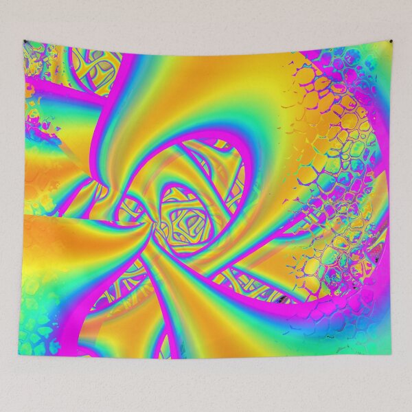 Item preview, Funkidelic Dichroic Fused Glass Fractal designed and sold by bohemianbound.