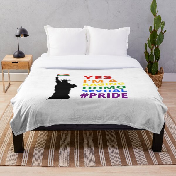 Item preview, Yes, I am a raging homosexual Pride Proud Statue with Flag designed and sold by Nepaz-Designs.