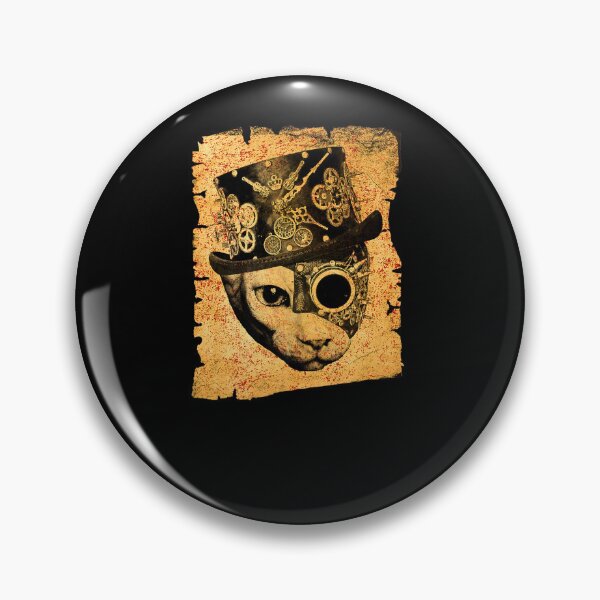 Item preview, STEAMPUNK SPHYNX CAT SATANIC GOTH DISTRESSED GRAPHIC designed and sold by sobriowslen.
